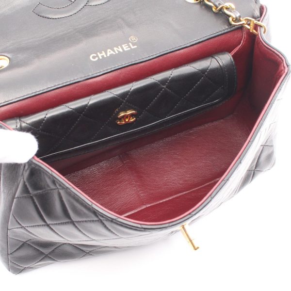 2101218156287 3 Chanel Matelasse Shoulder Bag Lambskin Black