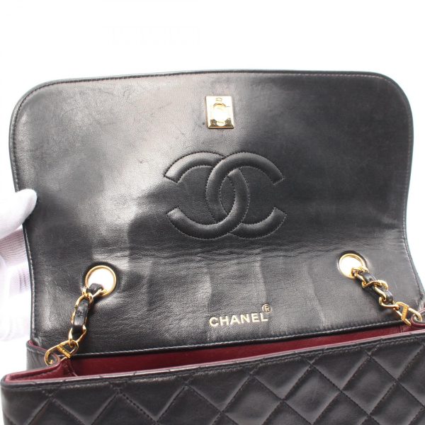 2101218156287 9 Chanel Matelasse Shoulder Bag Lambskin Black