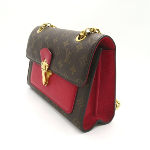 2101218166378 3 Louis Vuitton Victoire Shoulder Bag Monogram Brown Red