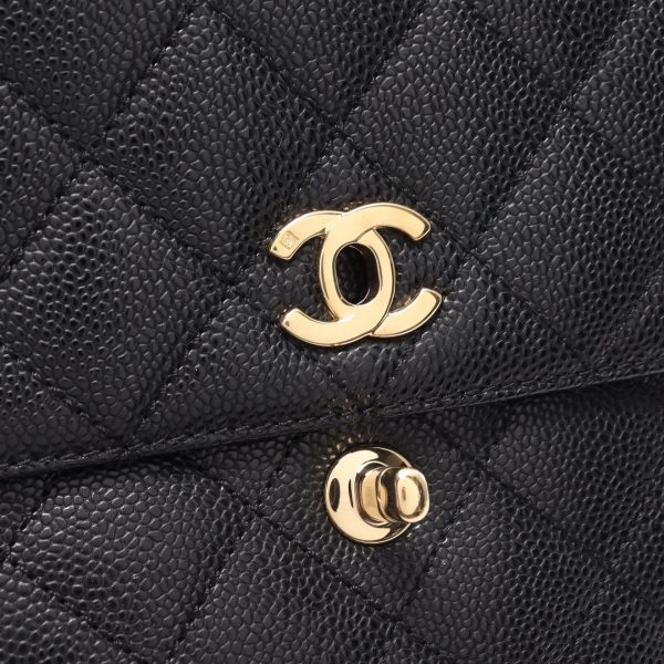 2101218166484 5 Chanel Matelasse Handbag Caviar Skin Black