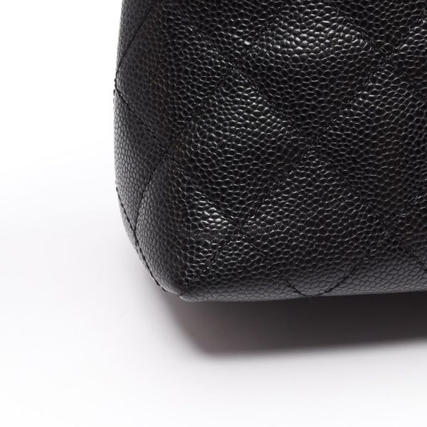 2101218166484 7 Chanel Matelasse Handbag Caviar Skin Black