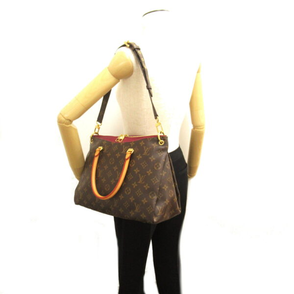 2101218166521 5 Louis Vuitton Pallas Tote Bag Monogram Brown