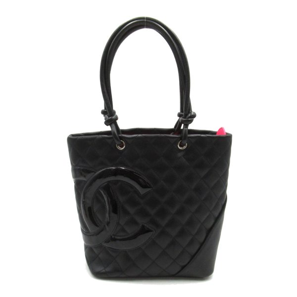 2101218167009 1 Chanel Cambon Line Medium Tote Bag Black