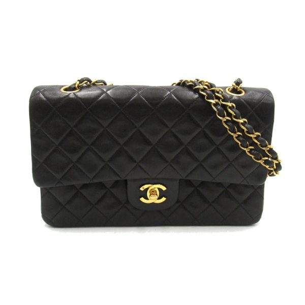 2101218167351 1 Chanel Matelasse Double Flap Shoulder Bag Black