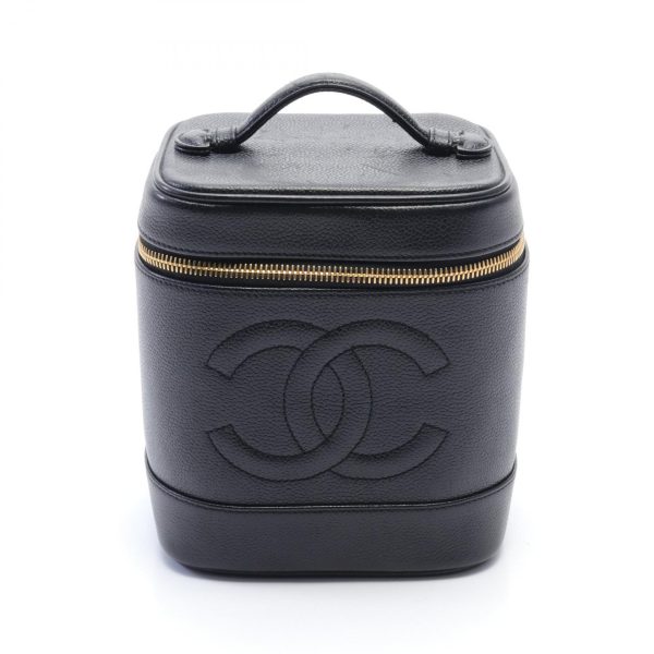 2101218167665 1 Chanel Cocomark Handbag Caviar Skin Black