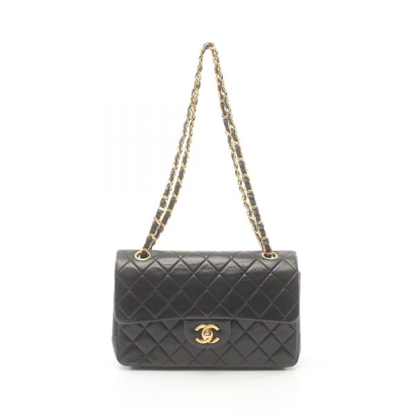 2101218171228 1 Chanel Matelasse Double Flap Shoulder Bag Black