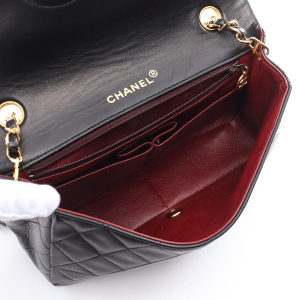 2101218171303 3 Chanel Matelasse Full Flap Shoulder Bag Black