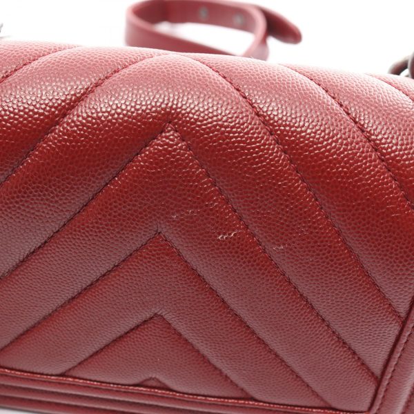 2101218177763 5 Chanel Boy V Stitch Shoulder Bag Bordeaux