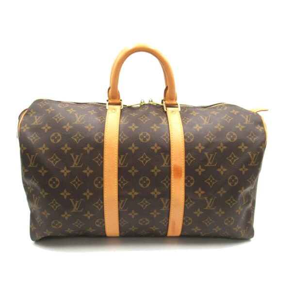 2101218177985 1 Louis Vuitton Keepall 45 Bag Monogram Brown