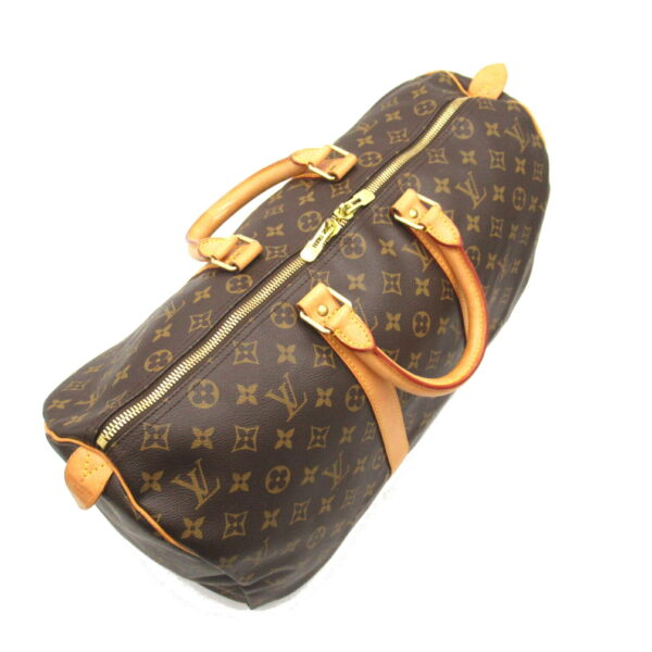 2101218177985 4 Louis Vuitton Keepall 45 Bag Monogram Brown