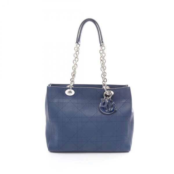 2101218192018 1 Dior Dior Cannage Tote Bag Blue