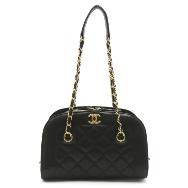 2101218192353 1 Chanel Chain Lambskin Shoulder Bag Black