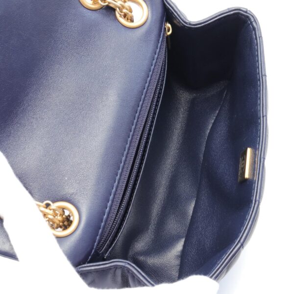 2101218192872 3 Chanel 255 Lambskin Shoulder Bag Blue