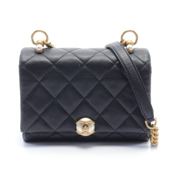 2101218192971 1 Chanel Matelasse Lambskin Shoulder Bag Black