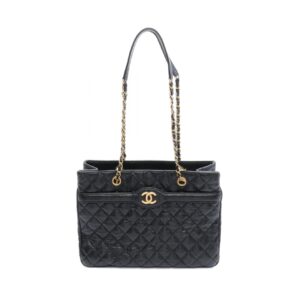 2101218192988 1 Chanel Handbag Navy Denim Tote Shoulder Bag