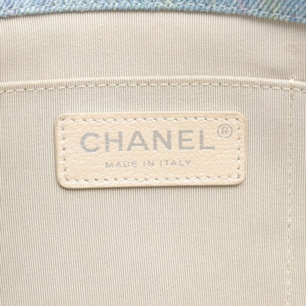 2101218193251 4 Chanel Denim Shoulder Bag Blue Ivory Multicolor