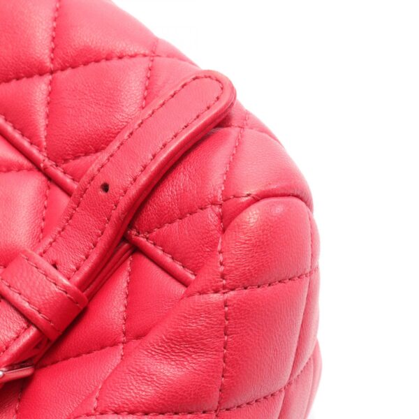 2101218193558 5 Chanel Matelasse Lambskin Rucksack Red