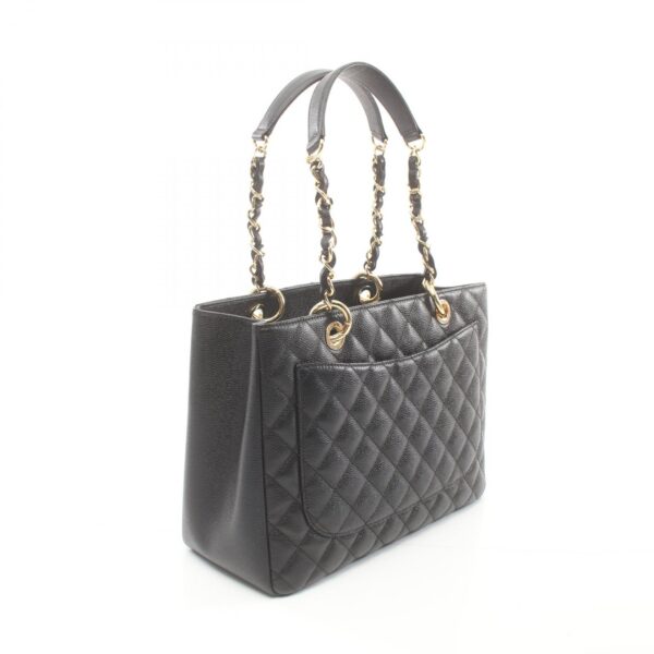 2101218226584 2 Chanel Matelasse Grand Shopping Caviar Skin Tote Bag Black