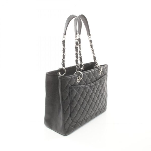 2101218226850 2 Chanel Matelasse Grand Shopping Caviar Skin Tote Bag Black