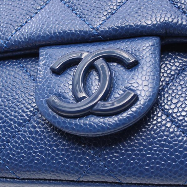 2101218229875 5 Chanel Mini Matelasse Caviar Skin Shoulder Bag Blue