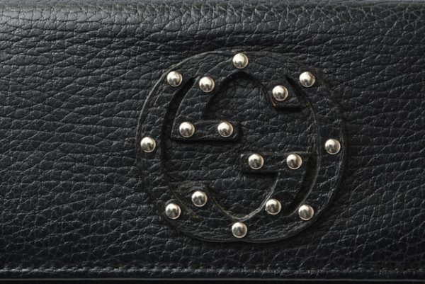 210122 03 g 4 Gucci Long Wallet Interlocking G Black