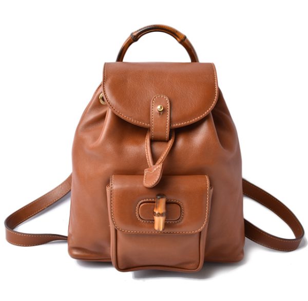 210122 07 g 1 Gucci Mini Rucksack Bamboo Brown