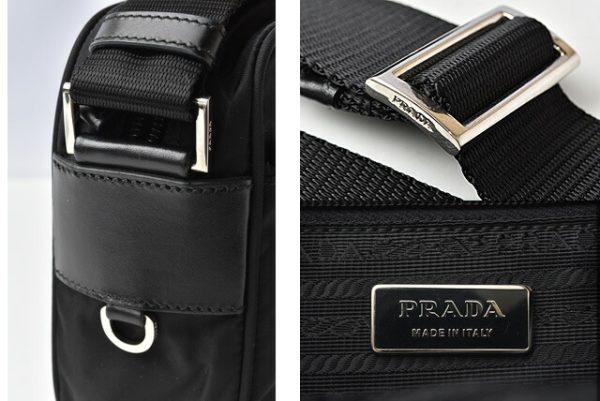 210122 10 p 6 Prada Shoulder Bag Tessuto Black