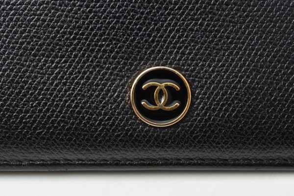 210128 09 ch 4 CHANEL Long Wallet Coco Mark Black