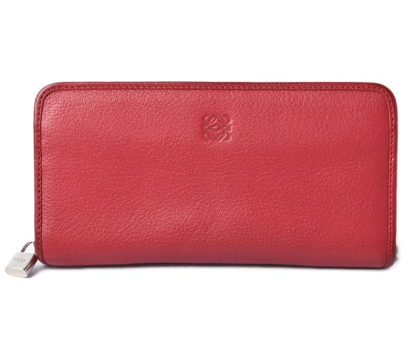 210128 10 lo 1 Loewe Long Wallet Goatskin Bordeaux