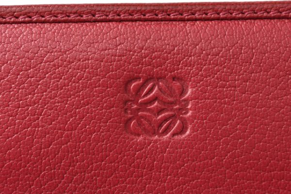 210128 10 lo 2 Loewe Long Wallet Goatskin Bordeaux