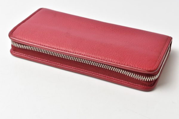 210128 10 lo 3 Loewe Long Wallet Goatskin Bordeaux