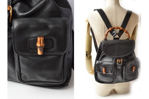 210128 29 g 2 Gucci Backpack Bamboo Black