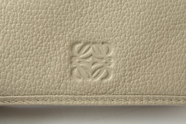 210225 18 lo 2 Loewe Amazona Mini Wallet Goatskin Beige Wine