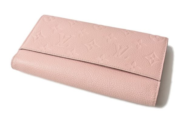 210225 19 lv 5 Louis Vuitton Portefeuille Sara Empreinte Rose Poudre Pink