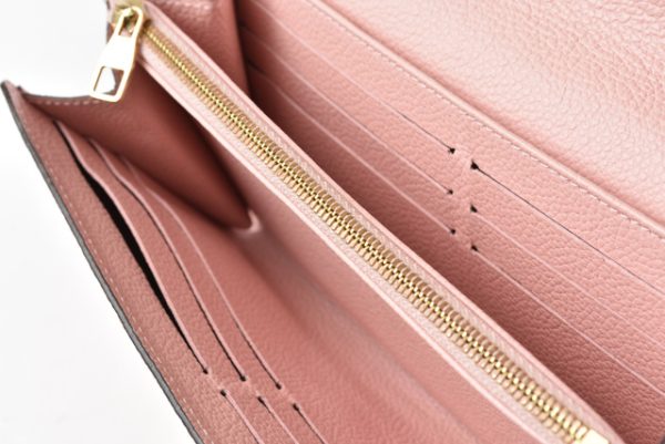 210225 19 lv 7 Louis Vuitton Portefeuille Sara Empreinte Rose Poudre Pink