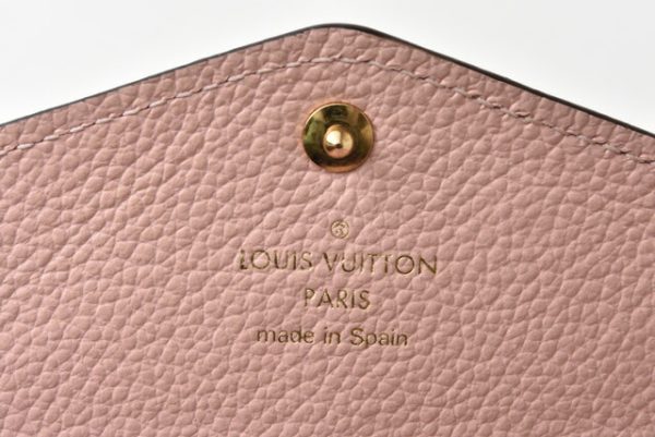 210225 19 lv 9 Louis Vuitton Sara Wallet Long Monogram Empreinte Rose Poudre