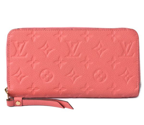 210225 20 lv 1 Louis Vuitton Zippy Wallet Long Empreinte Blossom Pink