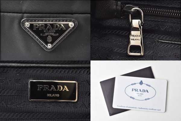 210225 29 p 9 Prada 2Way Shoulder Bag Tote Bag Tessuto Nero