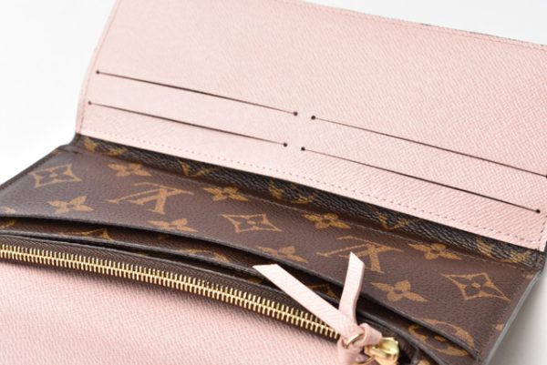 210225 42 lv 7 Louis Vuitton Josephine Wallet TrifMonogram Rose Ballerine