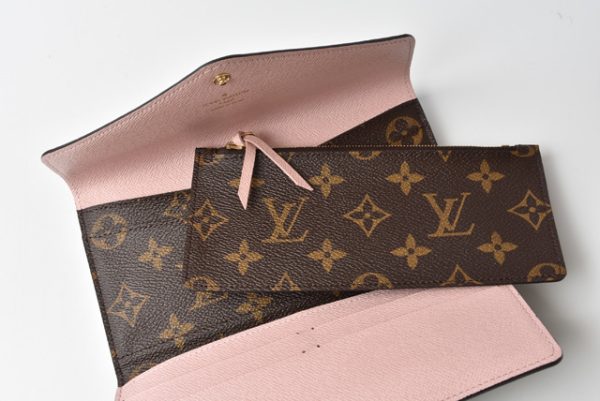 210225 42 lv 9 Louis Vuitton Josephine Wallet TrifMonogram Rose Ballerine