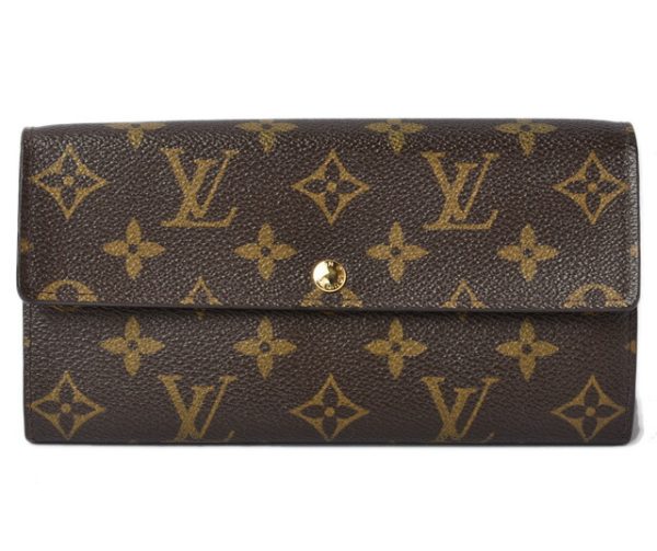 210225 44 lv 1 Louis Vuitton Sala Wallet Long Monogram Brown