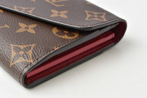 210225 55 lv 5 Louis Vuitton Long Wallet Portefeuille Sala Monogram Fuchsia