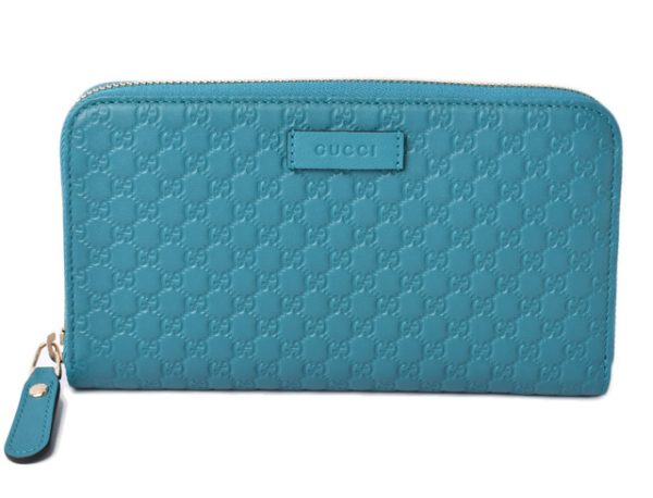 210225 61 g 1 Gucci Wallet Micro Guccisima Turquoise Blue