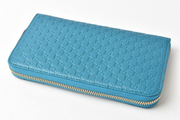 210225 61 g 3 Gucci Wallet Micro Guccisima Turquoise Blue