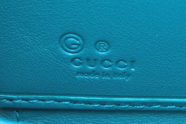 210225 61 g 8 Gucci Wallet Micro Guccisima Turquoise Blue