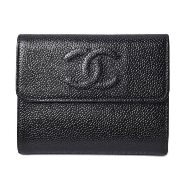 210225 62 ch 1 CHANEL Tri FWallet Matelasse Black