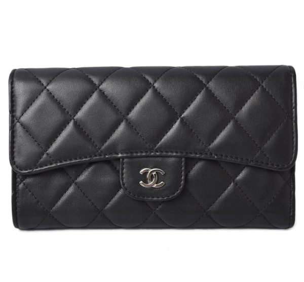 210225 67 ch 1 CHANEL Folding Wallet Camellia Rose