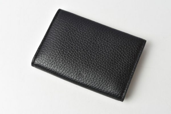 210225 69 g 2 Gucci Card Case GG Plate Black