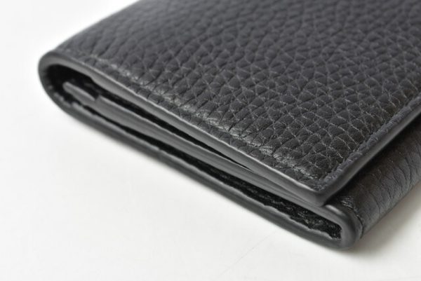 210225 69 g 5 Gucci Card Case GG Plate Black