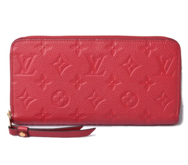 210225 71 lv 1 Louis Vuitton Long Zippy Wallet Scarlet Empreinte